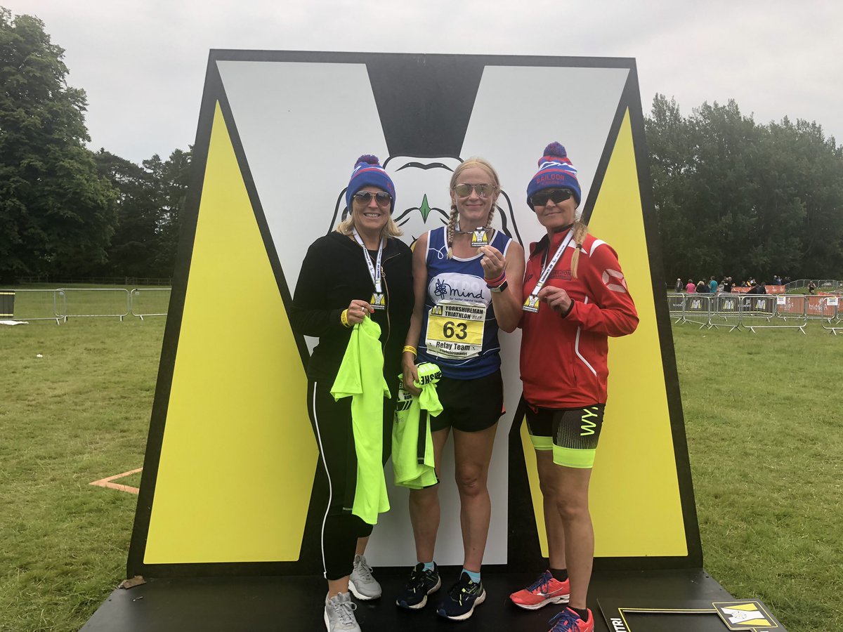 BBSisters2015's tweet photo. Blister Sisters smash it at the @FreebirdEvents #yorkshiremantri ladies Relay team smash it in 12hrs 44mins @meKarenB @suesroka https://t.co/Pk81SV5VDI