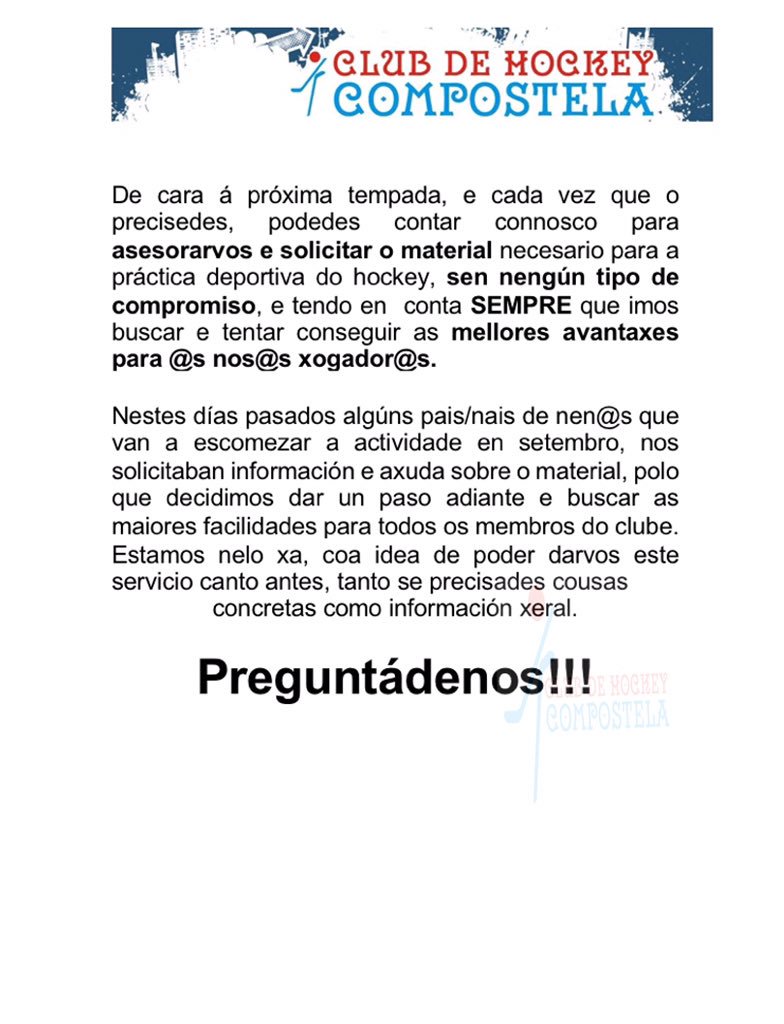 club hockey compostela (@hockeycompos) on Twitter photo 