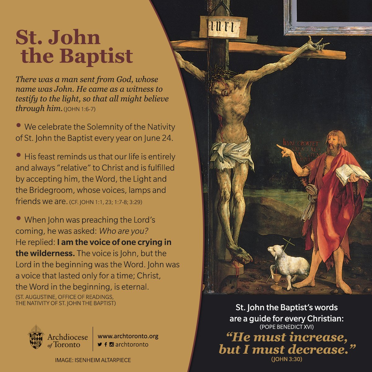 Archdiocese of Toronto on Twitter ""There was a man sent from God