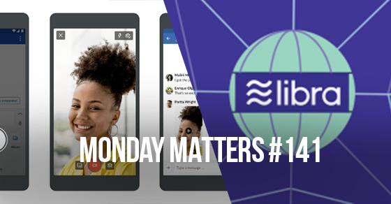 Terug van weggeweest: #MondayMatters. In deze 141ste editie vertellen we je alles over nieuwe updates van LinkedIn en Facebook's Crypto currency: po.st/MM_41