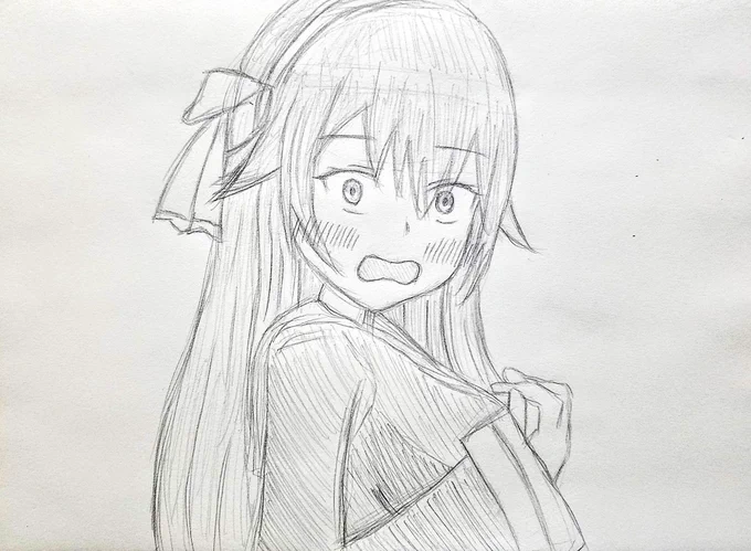 固定ツイ用。こんな感じで描いてます。 