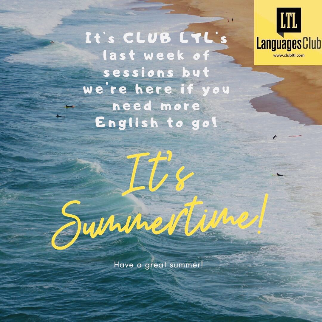 CLUBLTL's tweet photo. Have a great summer and see you in September! #englishconversationclass #arroceriabalearmajadahonda #englishnativespeaker #englishinmajadahonda #clubltl https://t.co/nSEcI8tNsc