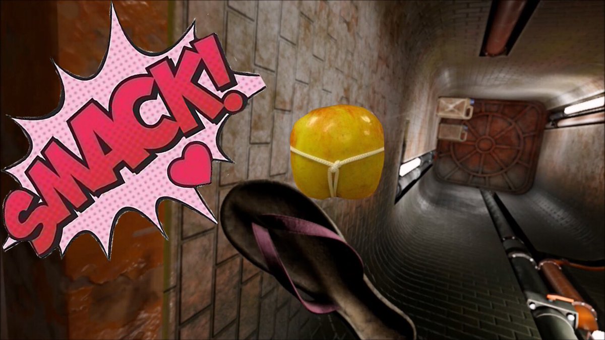GetToDaChoppaVR's tweet photo. So, I played a new #PSVR game last night #SlumballVR...it involved, amongst other things, spanking fruit in an alleyway!
This was one of my funnest streams ever as it gets whackier (Pun intended) the further you go!
Vid Link 👇
https://t.co/DZ24cnbTp8
#VR #FiftyShadesOfApple https://t.co/jM0oL0Gffy