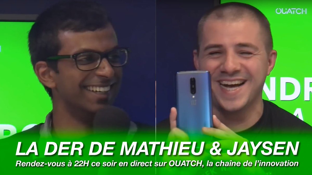 OUATCHaudio's tweet photo. La DER de @Mathdossantos et @JaysenJaw aux commandes de #andromag, la 1ère émission 100% #android, c’est ce soir, à 22h, en direct, sur @OUATCHtv et sur @YouTube Live ! Ne ratez pas ça ! Et merci de #RT. Box Orange 222, Free 239, Bouygues 137 + https://t.co/WfmkQKb3za https://t.co/L2T5xiTbJY