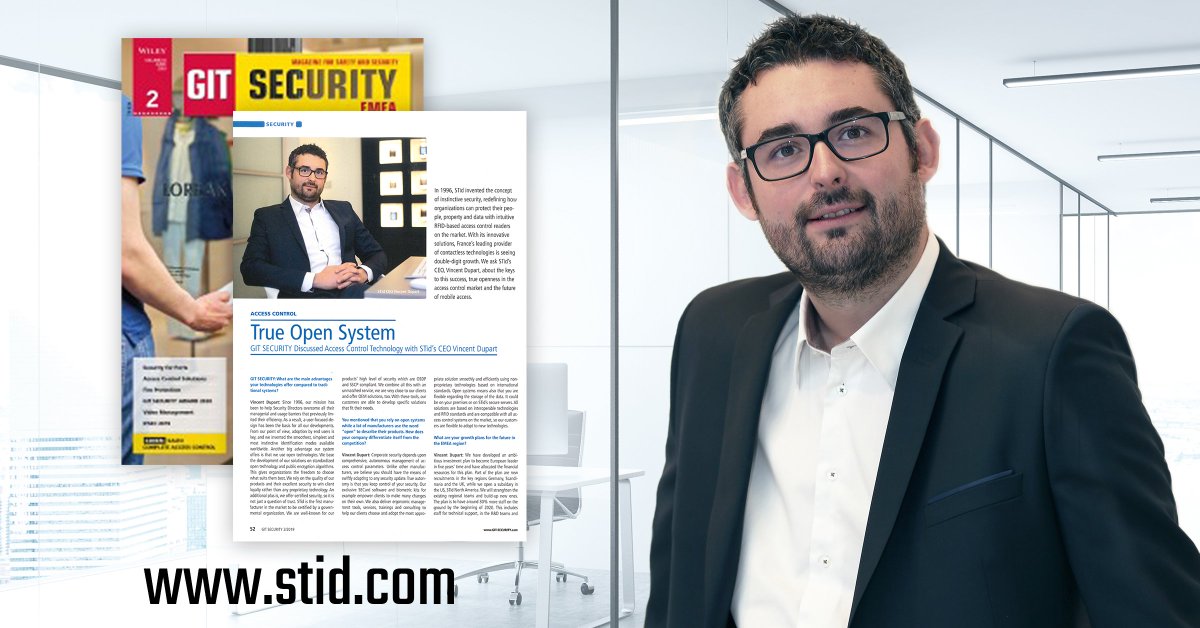 StidOfficiel's tweet image. Access Control: True Open System
GIT SECURITY Discussed Access Control Technology with STid’s CEO #VincentDupart
#GITSECURITY #stidmobileid #opensolution #mobilecredential #CEO #highsecurity #accesscontrol
More information >> ow.ly/8UIG50uL7Wq