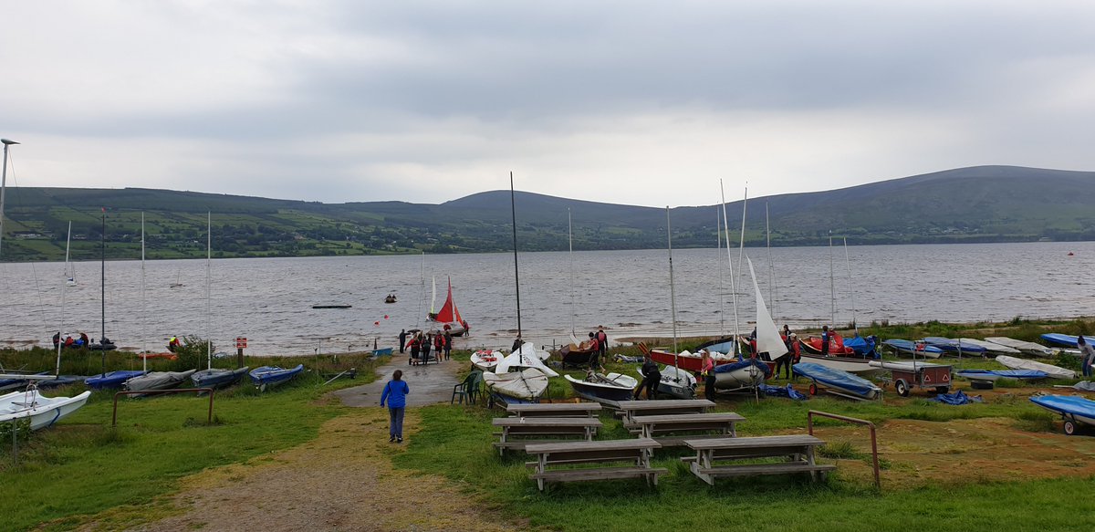 blessingtontri's tweet photo. One week to go - final preparations are underway. Yesterday we setup the course. Water looks good (choppy). Bike on N81 is flat &amp; fast, a bit bumpy on way back. Sprint run has a hill. What views!! https://t.co/h1guYATKSQ