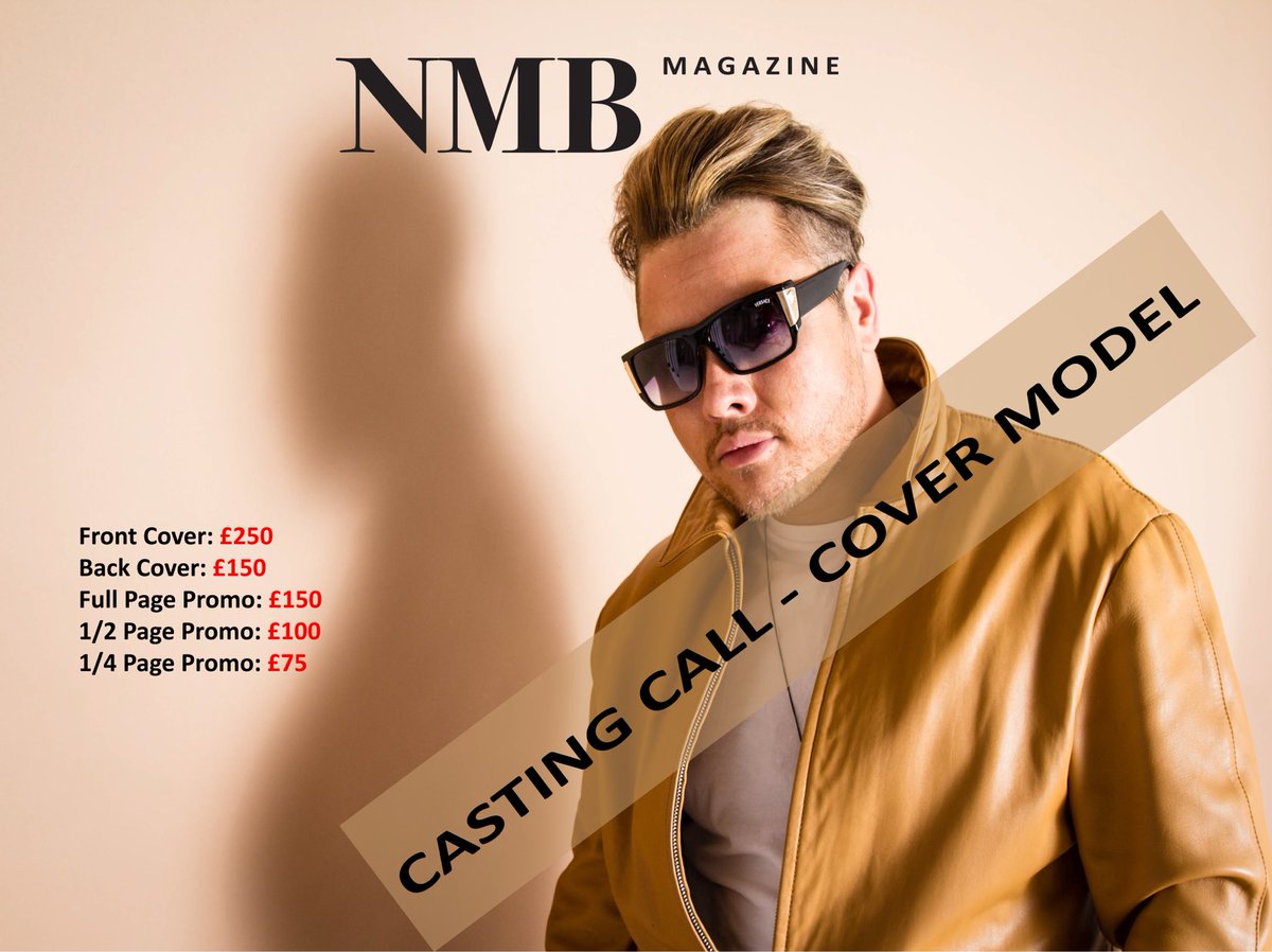 nmbmagazine's tweet photo. Looking to advertise your brand/company/fashion collections? Want to be on the front cover of a fashion magazine? Get in touch  ..... info@nmbmagazine.co.uk 

#magazine #advertising #frontcover #models #fashion #front #cover #advertise #coverpage https://t.co/zNQ0Ti6Pql