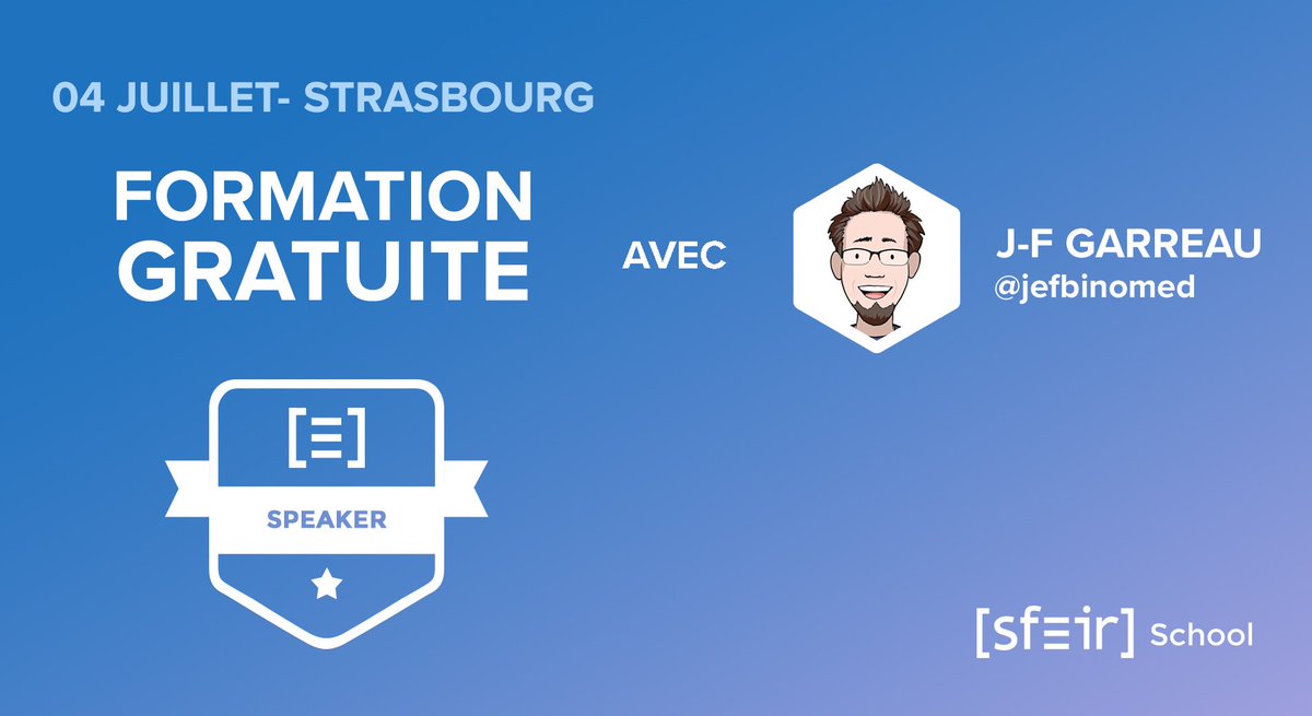 SFEIRStrbg's tweet photo. Dernières places disponibles pour participer à la formation GRATUITE #SfeirSchool #Speaker qui te permettra d'être à l'aise pour partager tes connaissances &amp; tes expériences.
Incription : https://t.co/9tD8pbB1sO https://t.co/GWtxVG6r3f