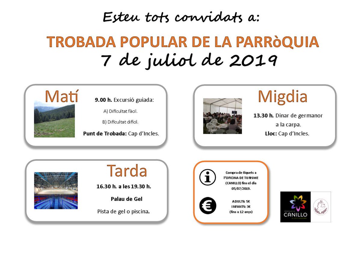 SoldeuFocus's tweet photo. canillo5: RT canillo5: TROBADA POPULAR DE LA PARRÒQUIA 
7 DE JULIOL DE 2019 canillo5 https://t.co/bkcqfzo8TA #retweet, #SoldeuFocus