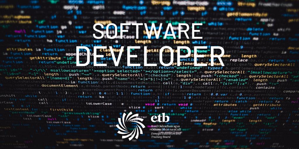 DonegalETB's tweet image. Have you considered a career in #softwaredevelopment? Our next full-time course starts in September - apply online today and #GoFurtherWithDonegalETB: fetchcourses.ie/course/finder?…

Co-funded by the Government of Ireland &amp;amp; @ESF_Ireland as part of PEIL 2014-2020. 🇮🇪🇪🇺 #EUinMyRegion