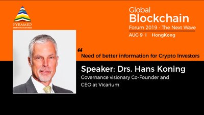 PyramidLP's tweet photo. GLOBAL #BLOCKCHAIN FORUM 2019 – THE NEXT WAVE
Register: https://t.co/vaNPY7NhEE

Speaker: @Drs. Hans Koning TIIM, #Governance visionary Co-Founder and CEO at #Vicarium https://t.co/K43HbCYdvx