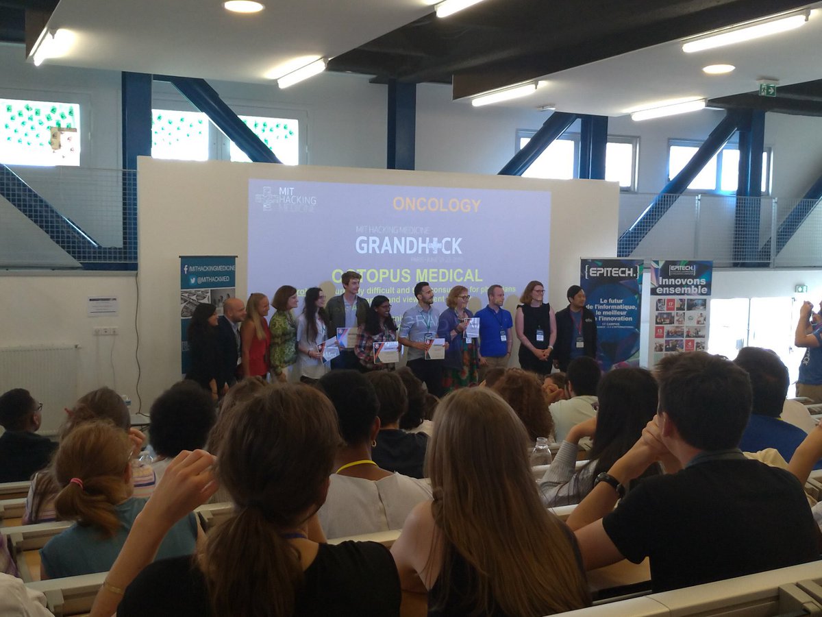 ZakariaDahi_'s tweet photo. The last week-end, I had the pleasure to assist to #GrandHack2019. 150 students, PhD, startups from all around the world building solution in #MentalHealth #cancer #PublicHealth! Thx @LesCartesiens @EpitechParis @AMPS_asso @mithackmed! https://t.co/dqnqwAadlw