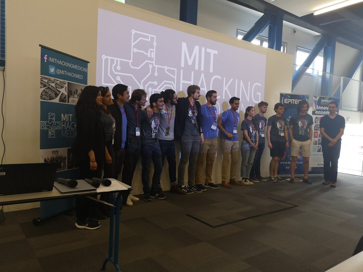 ZakariaDahi_'s tweet photo. The last week-end, I had the pleasure to assist to #GrandHack2019. 150 students, PhD, startups from all around the world building solution in #MentalHealth #cancer #PublicHealth! Thx @LesCartesiens @EpitechParis @AMPS_asso @mithackmed! https://t.co/dqnqwAadlw