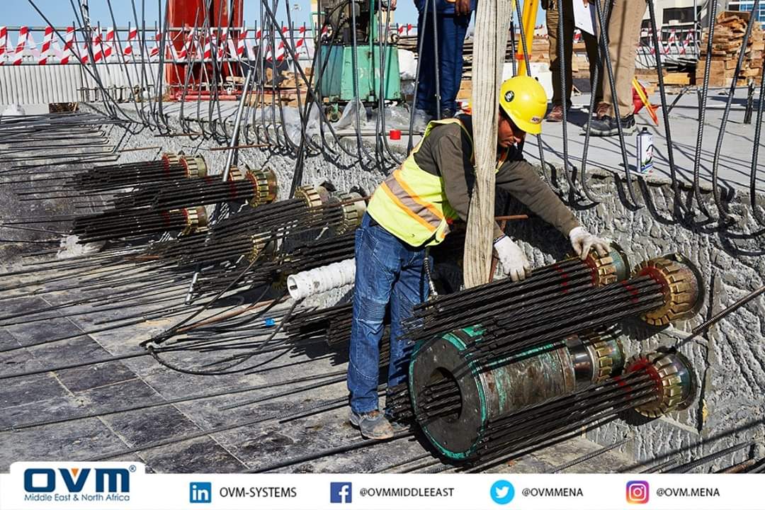 OVMmena's tweet image. {Photos} from the construction of Project: Al-Bidda Roundabout Bridge (RA/222), which was completed last year (2018), with the contribution of OVM Agent in Kuwait, Canar Co. which completed all Post-Tensioning works.

#OVM_Featured_Projects