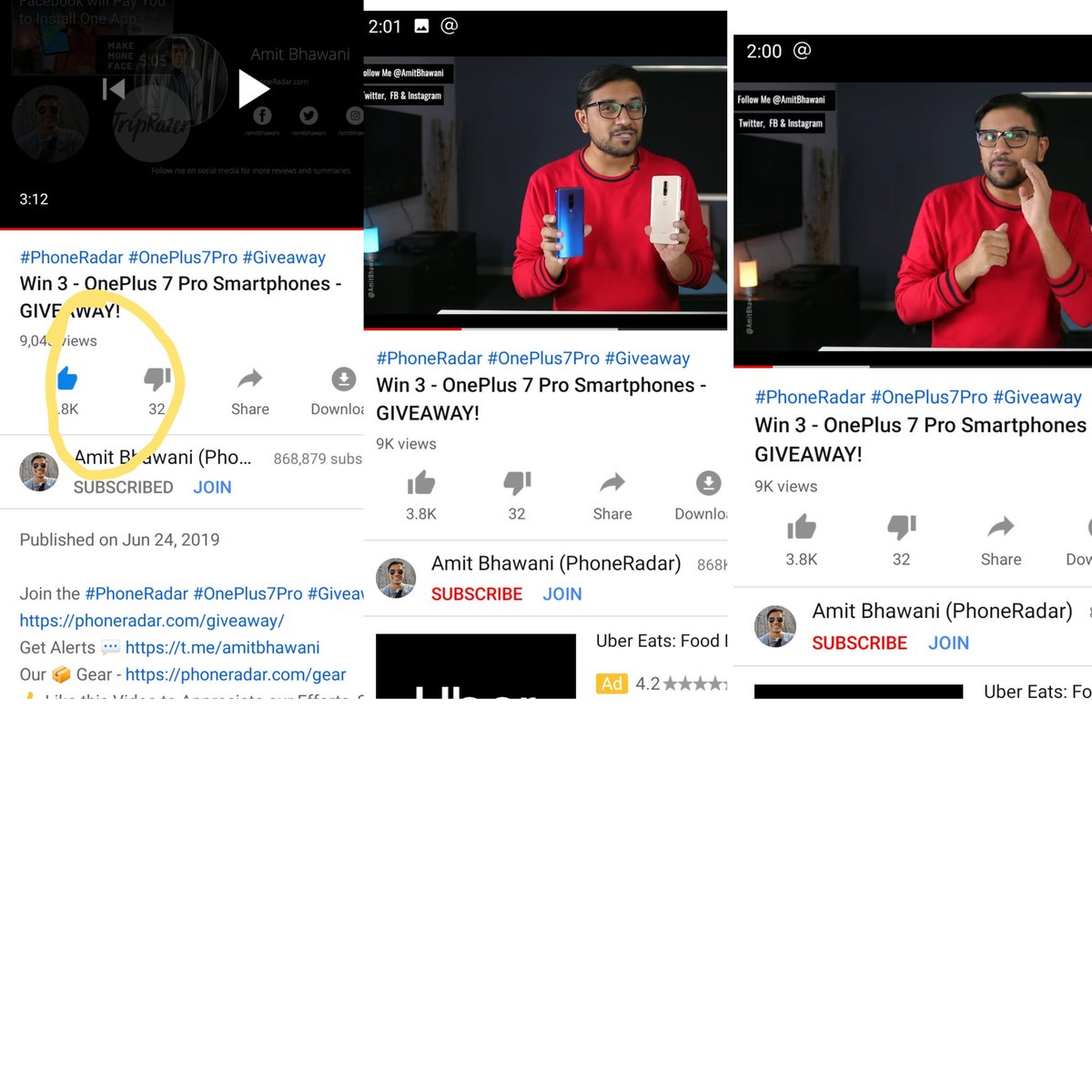 shucutiepie's tweet photo. @amitbhawani @OnePlus_IN @oneplus @phoneradarblog Following 
Subscribed
Wishtowin Ones❤️
Waiting for Tomo Giveaway 💯
#OnePlus7Pro 
Join #OneplusLovers💯  
@sanghvinikita5 
@G_hsr7 
@Sheetukankariy1 
@shivanikjain 
@SanjayJ45449140 
@friends4_eve 
@Chandansahoo378 
@GauravP26479152 
@Khushi81843159 
@khemka_nidhi https://t.co/osB4dTqB7t