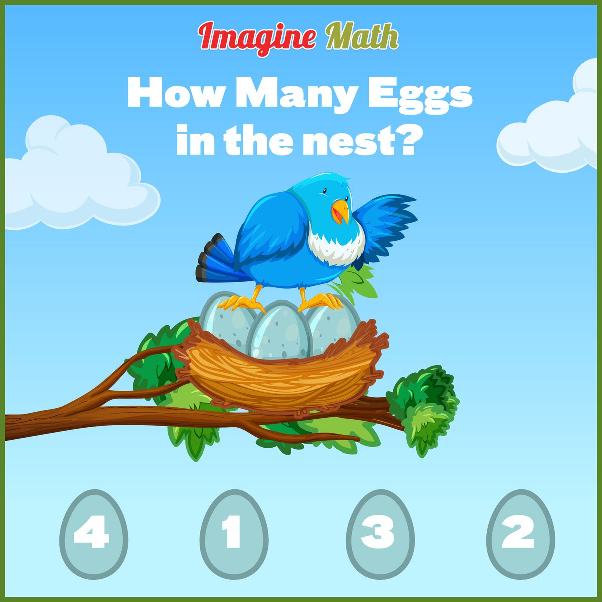 imagineMaths's tweet photo. How many eggs are there in the nest?
.
.
#Math #Mathematics #Quiz #Questions #Puzzles #Riddles #Imagination #class4 #StrongImagination #quizoptions
.
#ImagineMath
Download Now:
IOS: https://t.co/wv9e4OPLkV 
Android: https://t.co/naP0bvYojZ https://t.co/zcRI1fMmzI
