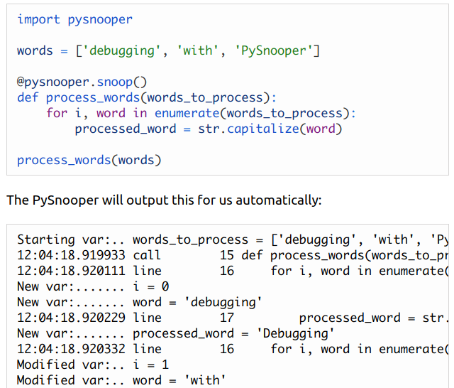 python_tip's tweet image. Six ways to debug your Python code from @stribny:
stribny.name/blog/2019/06/d…
#fstrings #PySnooper #logging #breakpoint #VSCode #stackprinter