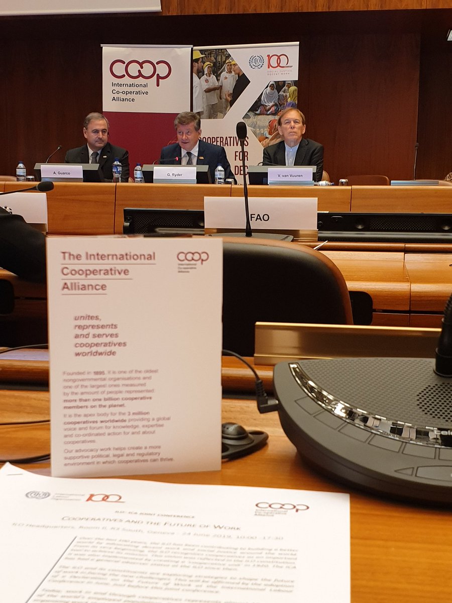 CCW (@ccw_coops) on Twitter photo Since 1919, #Coops a trusted <a href="/ilo/">International Labour Organization</a> partner as a #valuedriven model based on #solidarity & #PrinciplesFirst. <a href="/GuyRyder/">Guy Ryder</a> speaking to cooperators "stats on #Coops a major step ➡️ exemplifying contribution to better future" <a href="/icacoop/">International Cooperative Alliance</a> <a href="/ArielGuarco/">Ariel Guarco</a> #ILO100 #coops4decentwork #coops4dev 🤝 Since 1919, #Coops a trusted <a href="/ilo/">International Labour Organization</a> partner as a #valuedriven model based on #solidarity & #PrinciplesFirst. <a href="/GuyRyder/">Guy Ryder</a> speaking to cooperators "stats on #Coops a major step ➡️ exemplifying contribution to better future" <a href="/icacoop/">International Cooperative Alliance</a> <a href="/ArielGuarco/">Ariel Guarco</a> #ILO100 #coops4decentwork #coops4dev 🤝