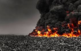 emjac_emj's tweet image. Poorly managed waste tyres disposal poses a huge threat to the environment.  Waste tyre fires releases harmful gases such as dioxin and furan... Think of the children... EMJAC is here to save the world