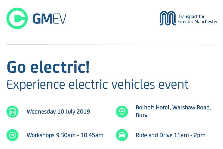 Go electric! <a href="/OfficialTfGM/">Bee Network</a> with <a href="/gmchamber/">GM Chamber</a> are hosting a free workshop in #Bury where you can test drive the latest electric vehicles and hear from industry experts on how your #business could benefit from going electric 
eventbrite.co.uk/e/go-electric-…
#BuryMeansBusiness <a href="/BuryCouncil/">Bury Council</a>