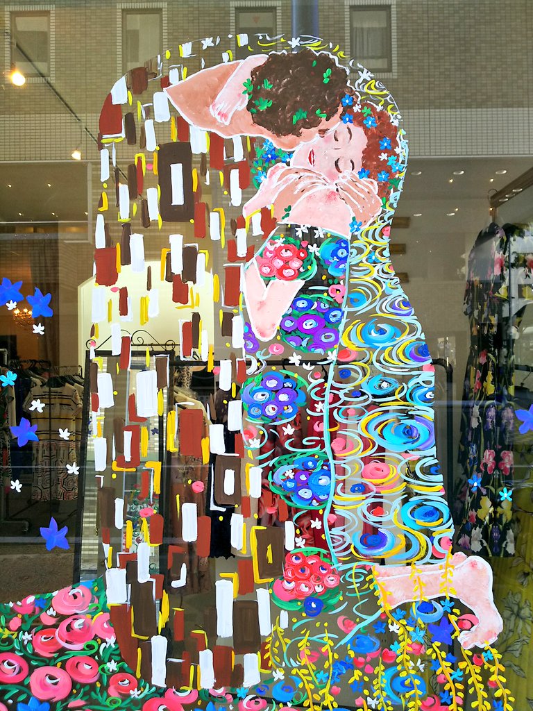 ガラスに絵を描く