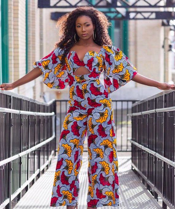 african print jumpsuit