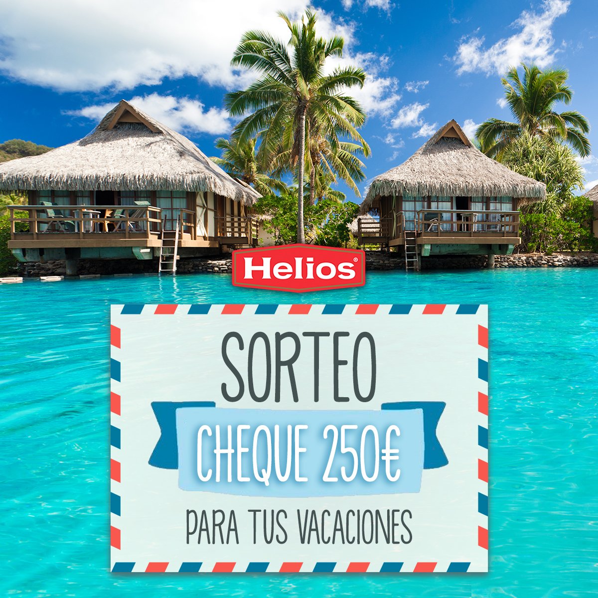 helios_es's tweet photo. ¡Consigue un CHEQUE REGALO DE 250€ para tus vacaciones 🏖! Para participar solo tienes que:
1️⃣ Seguir a @heliosesvida en FB, IG o TW
2️⃣ Hacer RT y responder a este tweet mencionando a un amigo 👫 con el que te harías una escapada ✈️🚗 y contándonos a dónde te gustaría ir https://t.co/DaDYgrnBTO