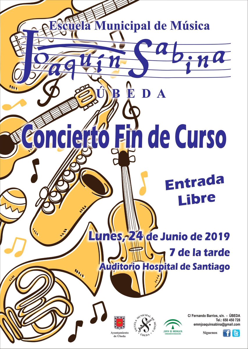 ¡Pues llegó el gran día! Os esperamos a todos a las 7 de la tarde en el #Auditorio del #HospitaldeSantiago para compartir ilusión, #música, y risas. 
Feliz lunes a todos y feliz día de San Juan 

#Lunes #EmmJoaquínSabina #Concierto #ConciertoFinDeCurso #Findecurso  #SanJuan