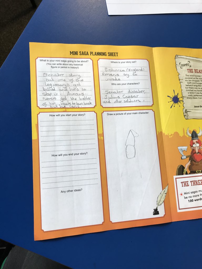 TGPS_NorthLincs's tweet photo. Year 4 are busy planning mini sagas to enter the @YoungWritersCW Ancient Adventures competition. They are looking forward to using their Roman knowledge to write their historical saga. #TGPSYear4 #TGPSEnglish #TGPSEngagingLearners #TGPSReflective #TGPSHistory https://t.co/pi2SAVcNU1