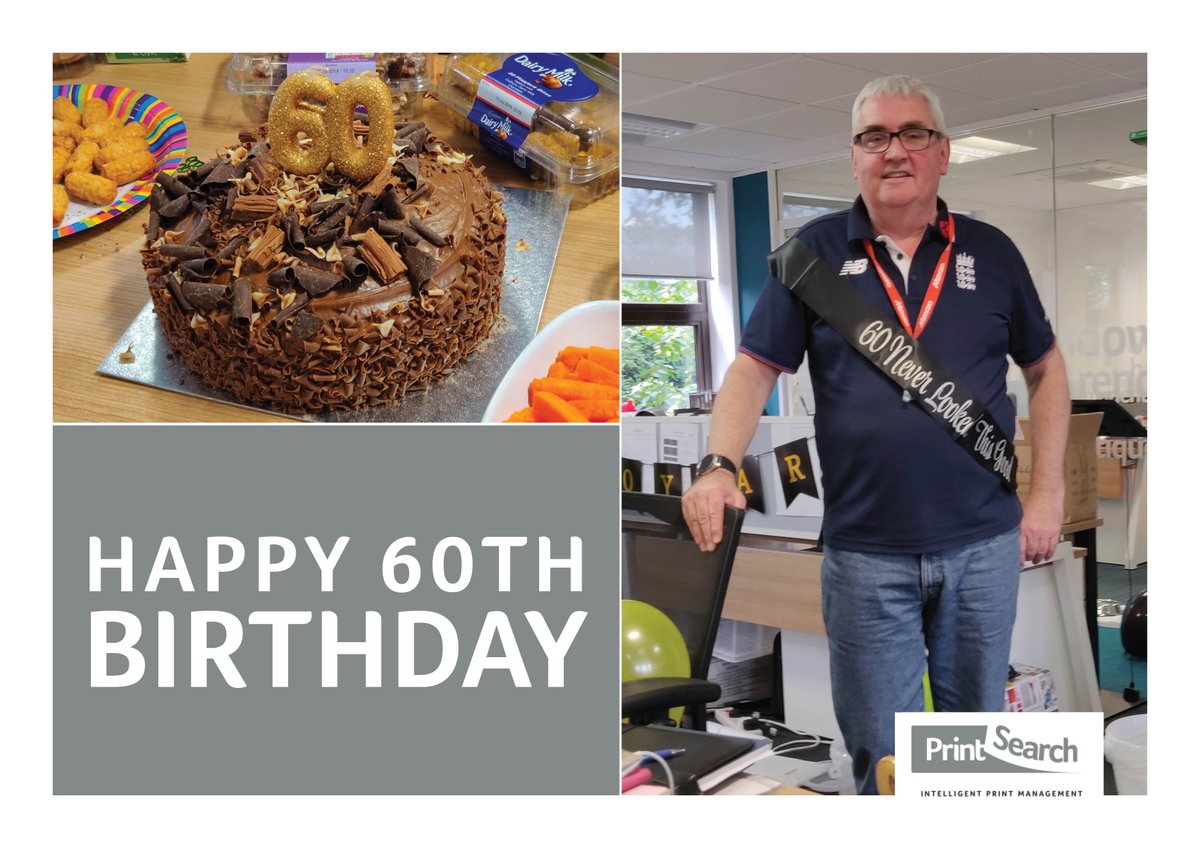 printsearch's tweet photo. Happy 60th Birthday to Jeremy Spruce, one of our Account Managers! Jeremy is our longest serving employee, having started at Print Search over 30 years ago. We hope you have a great day Jeremy.
#HappyBirthday #DCBFamily #PrintSearch https://t.co/BVsC2pbdUU