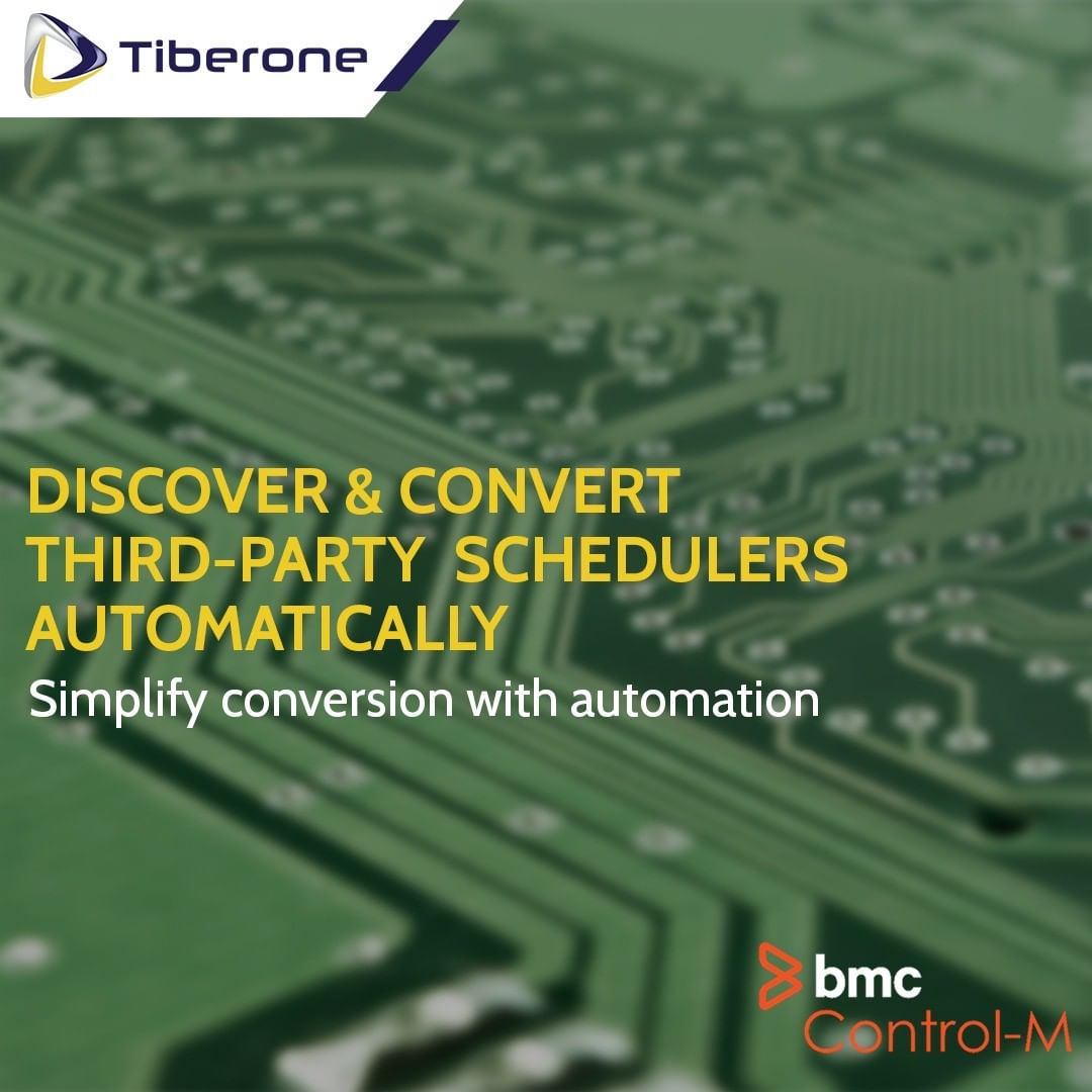 tiberone's tweet photo. DISCOVER &amp; CONVERT THIRD-PARTY SCHEDULERS AUTOMATICALLY.

Simplify conversion with automation.

#BMC #Tiberone #IT #digital #application #businessapplication #business #Software #Services #ITService #technology #application #BMC #support #business #reward #Management https://t.co/OCLpZ6YDRF