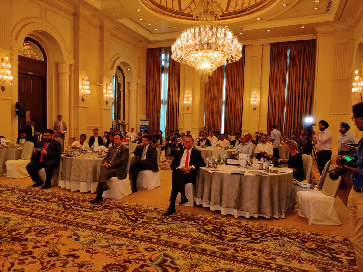 startupindia's tweet photo. His Excellency Dr. Ahmed Al Banna, UAE Ambassador to India, delivering opening remarks at the 'Dubai Startup Landscape &amp; Pitch Competition' being conducted in Delhi by @dubaichamber &amp; @Dtec_dso, in partnership with @startupindia &amp; @NASSCOMStartUps. https://t.co/FvaOg4B73w