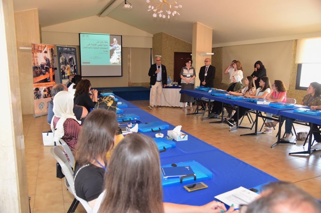 UNESCOBEIRUT's tweet photo. Kick-off of the capacity-building workshop on community-based #inventorying for intangible cultural #heritage @ Notre-Dame du Mont #Fatka. It targets 30 participants from NGOs, universities&municipalities &aims at giving them key skills for #inventorying #unite_for_heritage https://t.co/TVo1YY5rpg