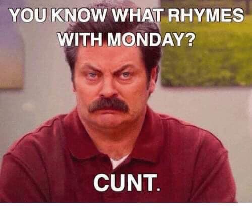 Ukken0033's tweet photo. #monday #cunt https://t.co/ubEtH8nh03