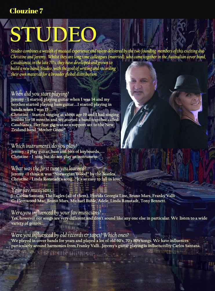 MuratSes's tweet photo. https://t.co/zkwSMLqklK
@studeo_music #JeremyStork #ChristineStork
@clouzine International Music Awards #Winners
#Interviewees https://t.co/UGYLXhybs2