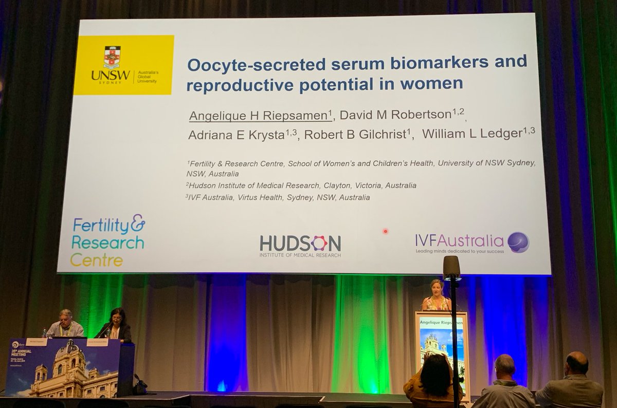 YMakanji's tweet photo. @Dr_Riepsamen flying the TGFbeta flag at #ESHRE2019. Special FSA platform talk. #GDF9 #BMP15 @UNSWMedicine @AnshLabs @RG_EggLab https://t.co/QIphwNhLF7