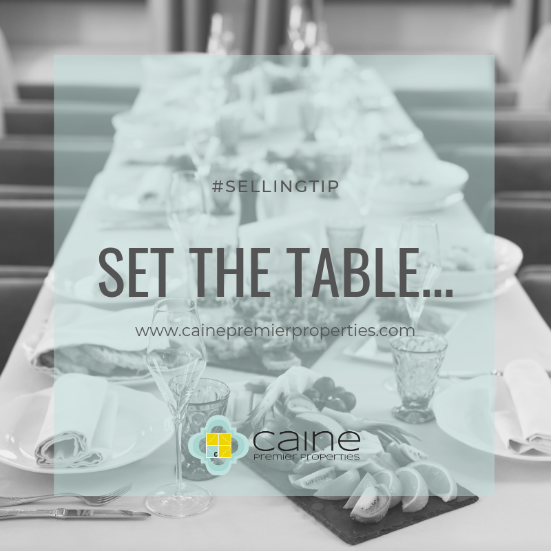 PremierCaine's tweet photo. SELLING TIP | Set the table...

Do you want potential buyers to envision themselves entertaining family and friends in your home? Set the dining room table and let them see the space at its full potential!

#sellingtips #cainedifference #realestatetips #cainepremierproperties https://t.co/bz5WUzmX57