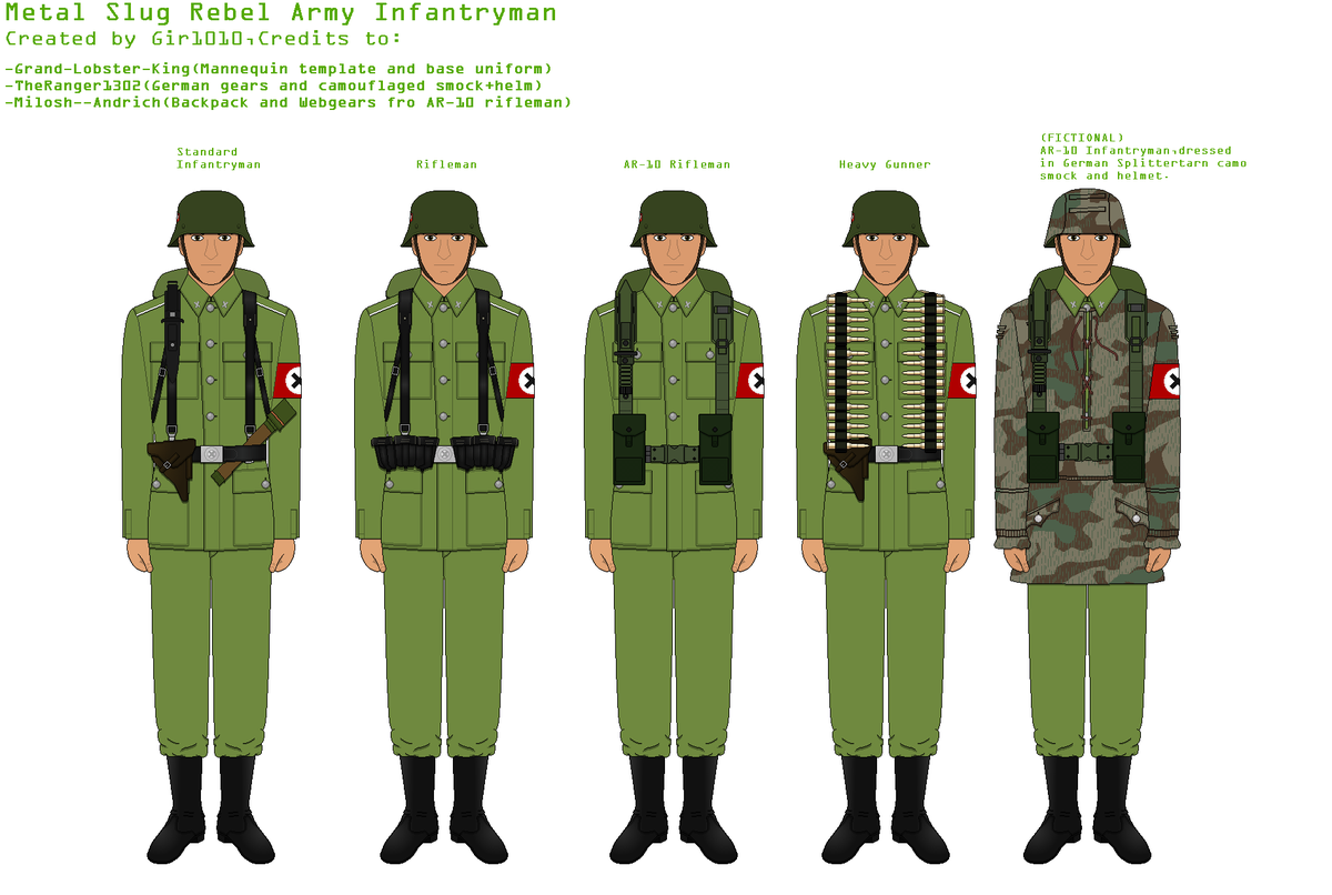 g i r on twitter rebel soldiers of metal slug in pixel uniform style featuring one personalized version of mine metalslug rebel soldiers of metal slug
