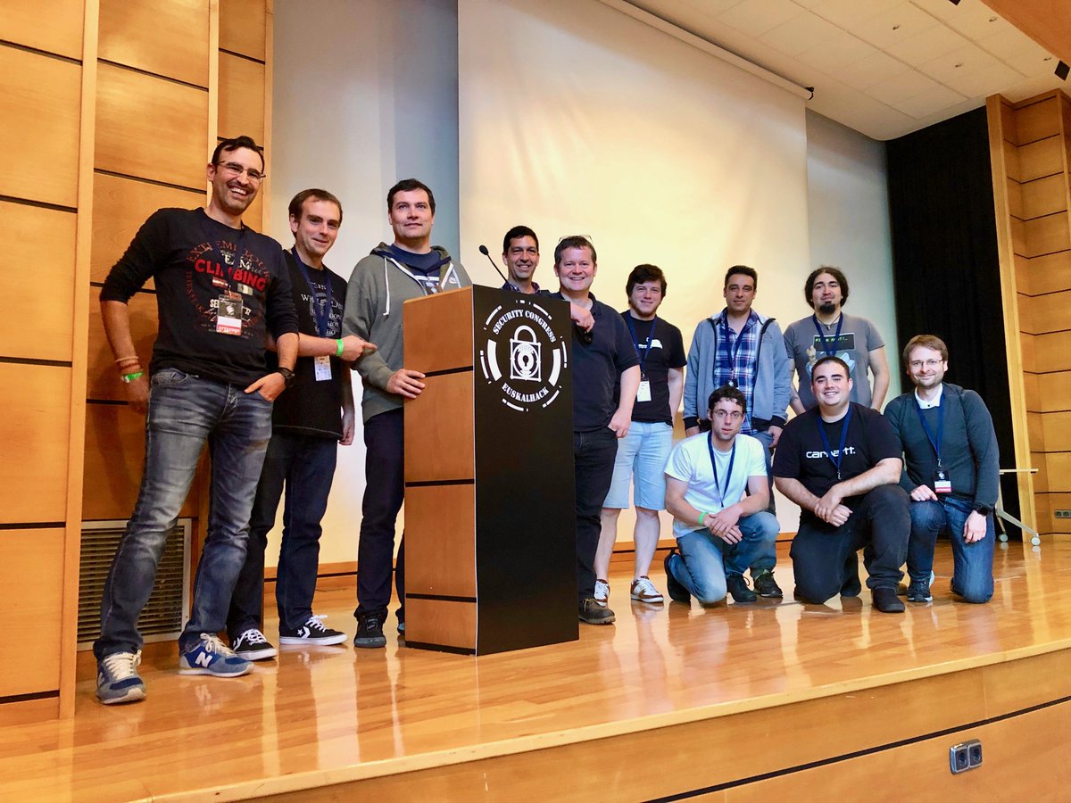 countercraftsec's tweet photo. Another successful @EuskalHack congress. High-level speakers and talks. #ESCIV has been a wonderful event to share knowledge with the #cybersec community. Congratulations from the CounterCraft team! https://t.co/XFz3nxkRvX
