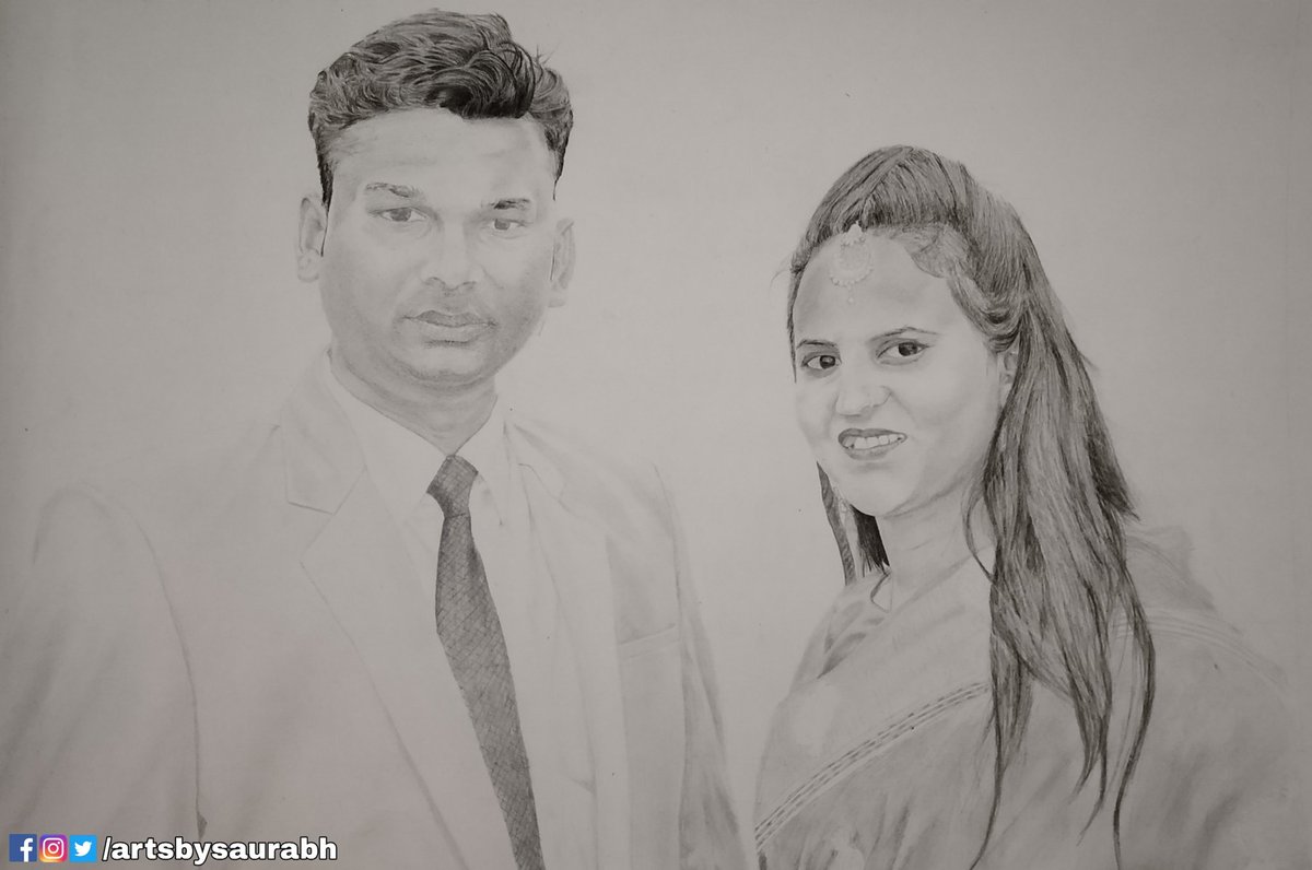 artsbysaurabh's tweet photo. #Di_jiju_sketch
#gift
#Charcoal_graphite_HBand2B 
#8thJune2019 https://t.co/eXkFvKEVIo