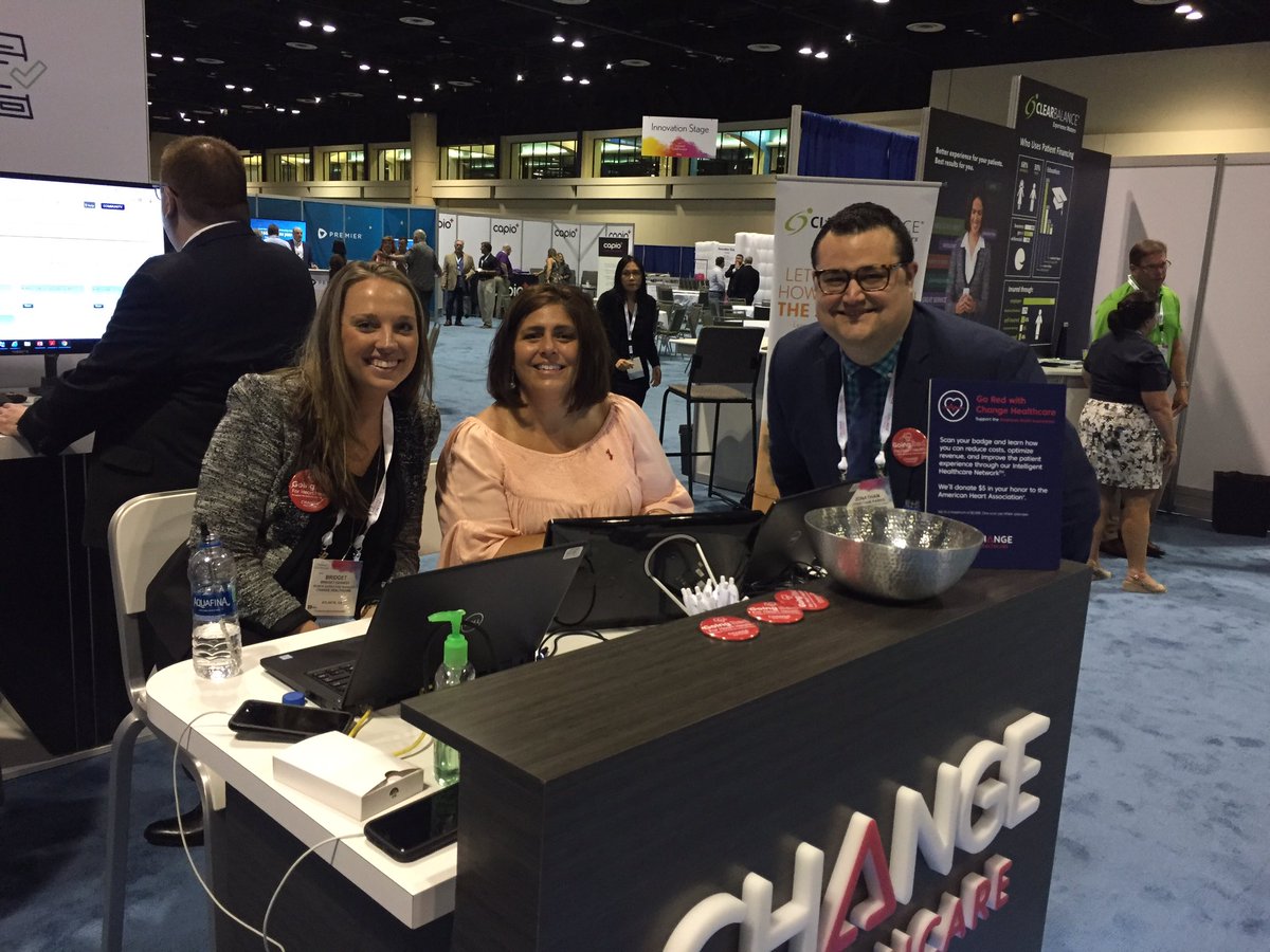 Having a great time at #hfmaannual! Stop by booth #461 to talk about how #ArtificialIntelligence can predict and prevent #Denials, and ways to reduce #baddebt with improved #pricetransparency and #patient liability management #changehealthcare #employee