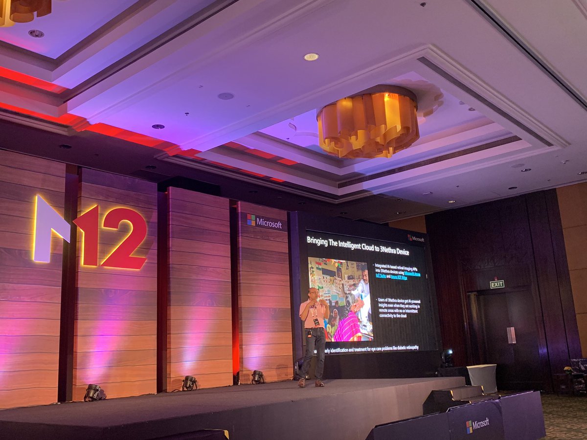 tloh's tweet photo. Blown away by 3DNethra and how @MicrosoftIndia is tackling early diagnosis of conditions like diabetic retinopathy using AI, imaging APIs @Azure IoT Edge and #IoTSuite. Thank you @bhansalianil. In awe. 🙌#M12Summit @M12vc https://t.co/ErXoSCa0tt