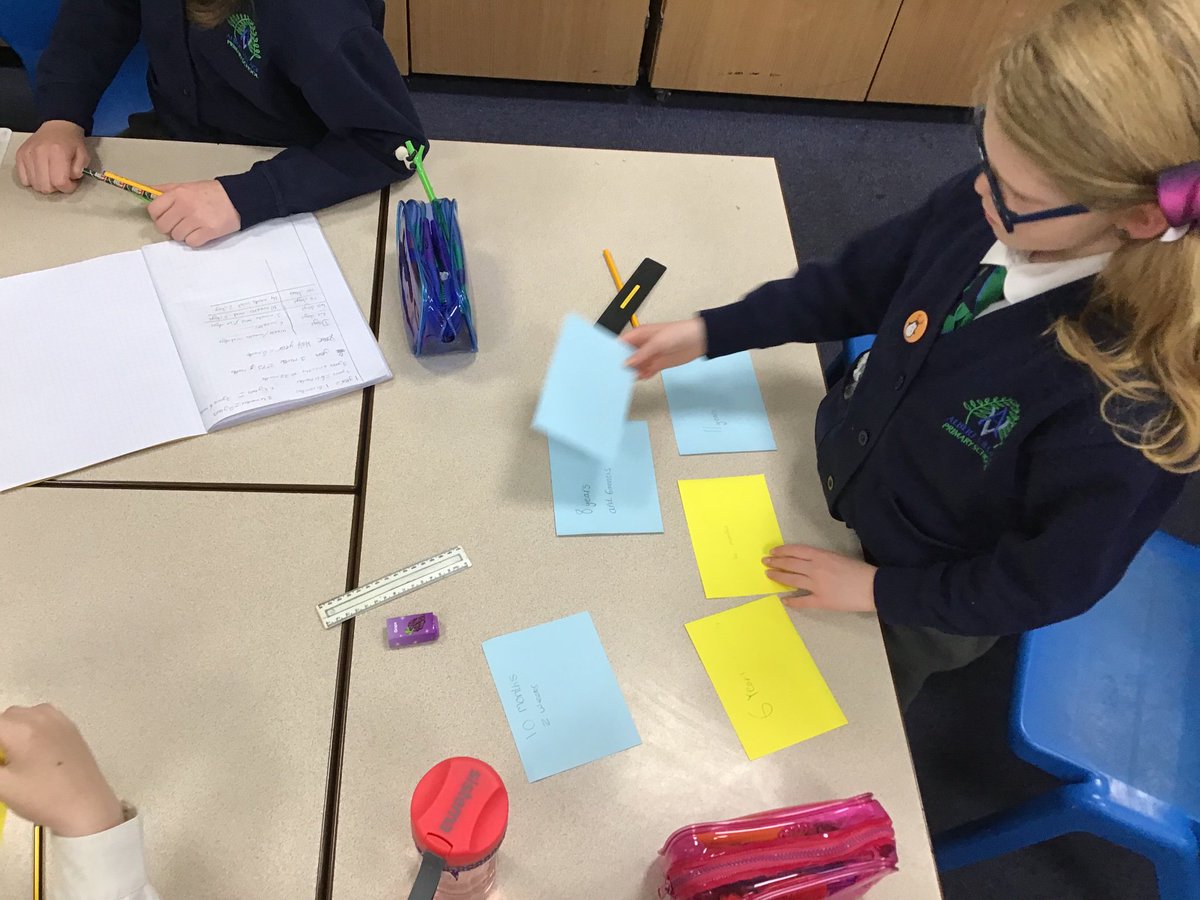 bluejohn_av's tweet photo. We have looked at converting units of time this morning. Once we understood converting between years and months and days and weeks, we made our own match up game to test our learning! @SchVillage https://t.co/gfmTHy5FTp