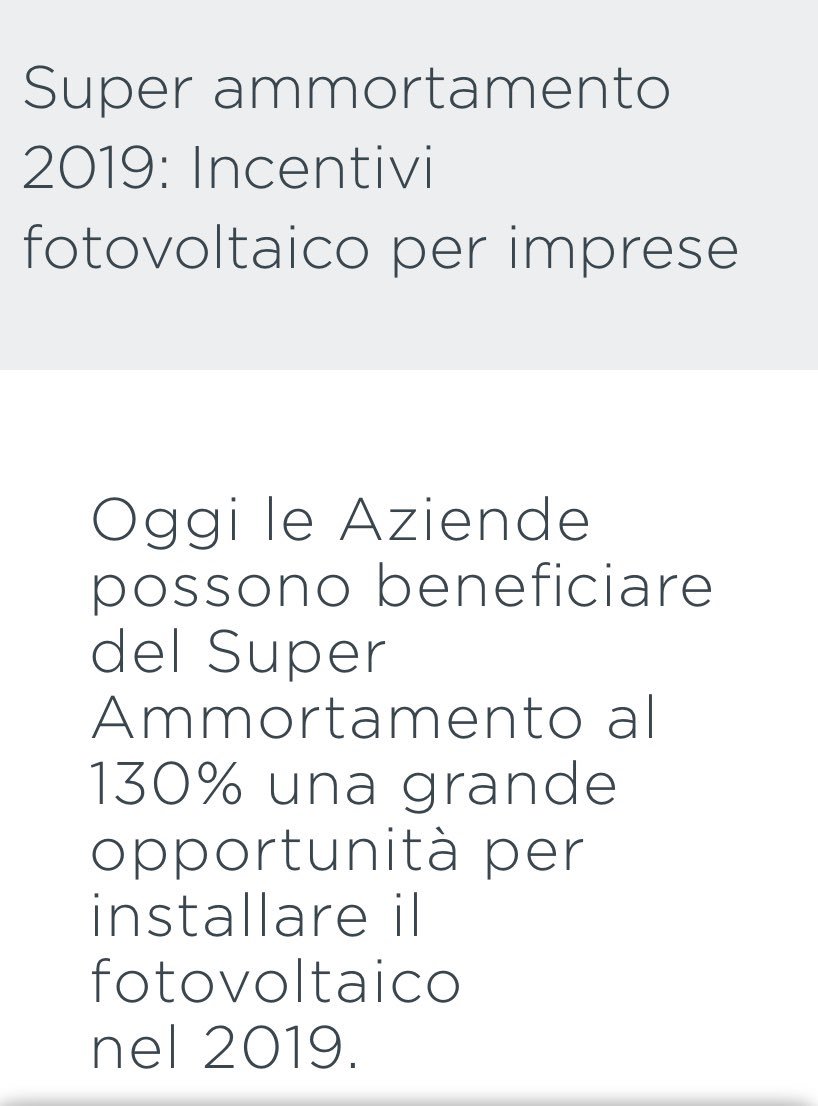 Ottime notizie per le Aziende!
#imprese #piccoleaziende #imprenditorialita #fareimpresa #rinnovabili #detrazionifiscali #ecobonus #efficienzaenergetica #consulenzagratuita #green #greenenergy #fotovoltaico