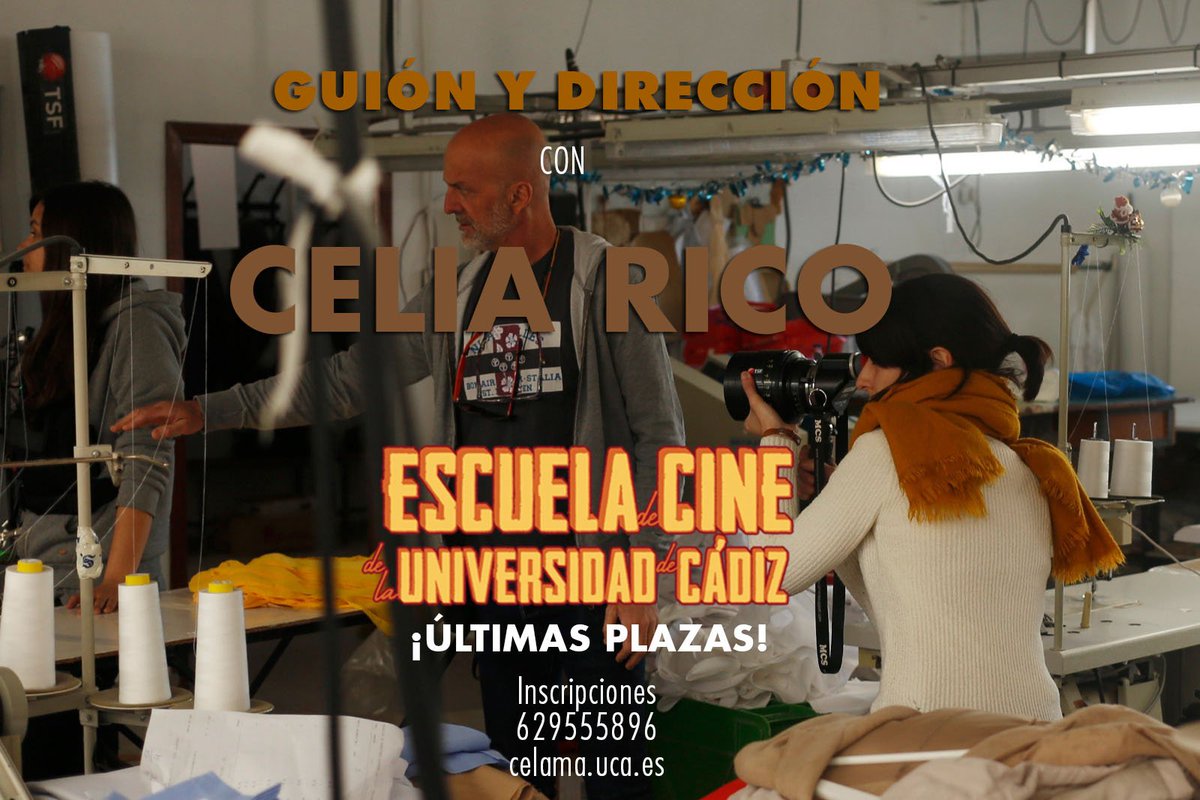 📑 Última semana de junio, último curso de la #EscueladeCine de la 
#UCA hasta el próximo año académico.
¡Y todavía puedes apuntarte, solo quedan algunas plazas! Aprovecha los conocimientos de la cineasta #CeliaRico, directora de #Viajealcuartodeunamadre.