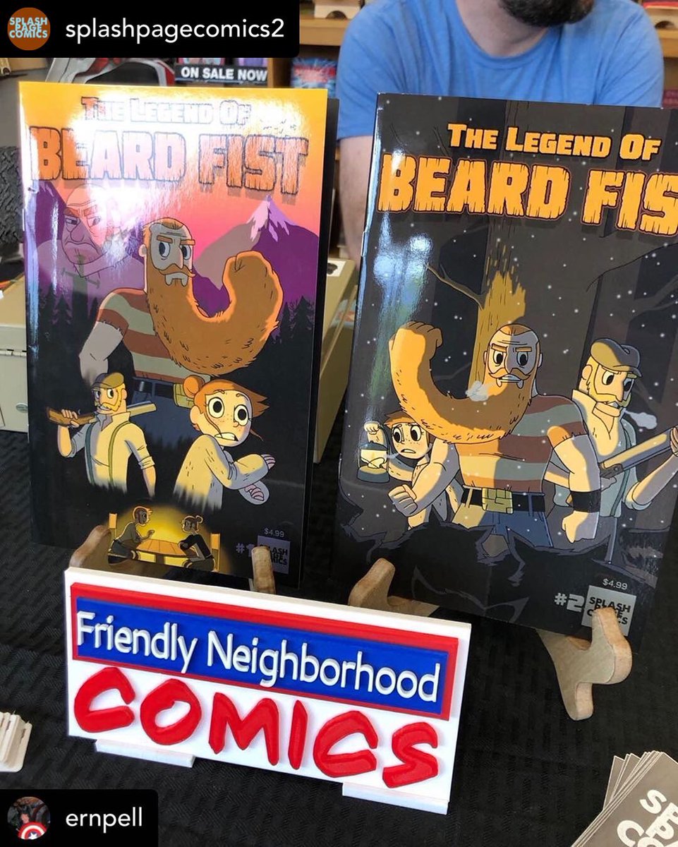 PageSplash's tweet photo. #TheLegendOfBeardFist is now available at @fnccomics ! 📚🧔🏻👊🏼 #comics #art #beard #splashpage #splashpagecomics  #indiecomics #comicbookstore #newengland #indiebooks #friendlyneighborhoodcomics #ma #beardfist #comic #comicbook #makecomics #read #goodreads https://t.co/BuB7o9lG04