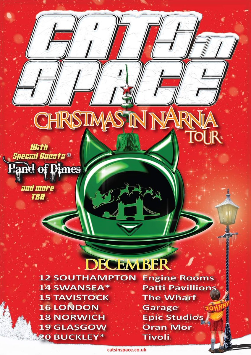 handofdimes's tweet image. Are you hanging up your stocking on the wall...... A, little early to start celebrating xmas? ... We are out with our good friends @CATSinSPACEband in dec at Swansea and @Tivoli_Venue hope to see you there