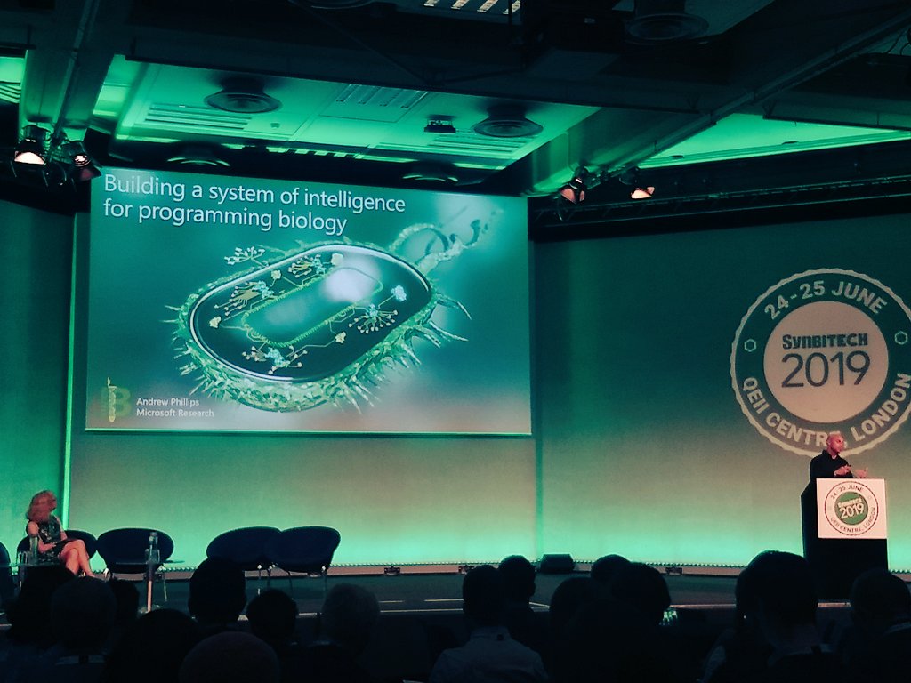 Station B is bold and visionary. <a href="/Microsoft/">Microsoft</a> working in making biology programmable. Bio is the new Digital. #SynbiTECH2019 <a href="/SynbiCITE/">SynbiCITE</a> <a href="/digi_bio/">DigiBio</a> #synbio