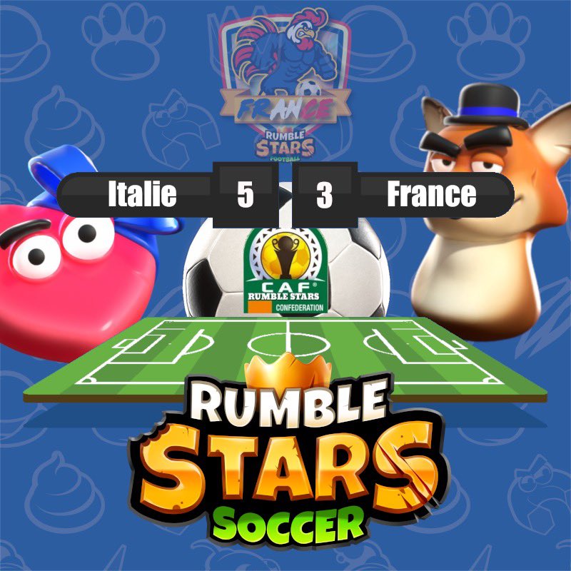 On perd en demi final de la <a href="/CConfederations/">Cup of the Confederations</a> 5-3 contre L’Italie un grand bravo à <a href="/NathanGamMy/">GamMy🎮</a> et JOKER qui inscrivent les point de leur équipe ! <a href="/NocciolaR/">Nocciola</a> <a href="/Gexfire/">Gexfire</a> grand match avec de grand adversaire