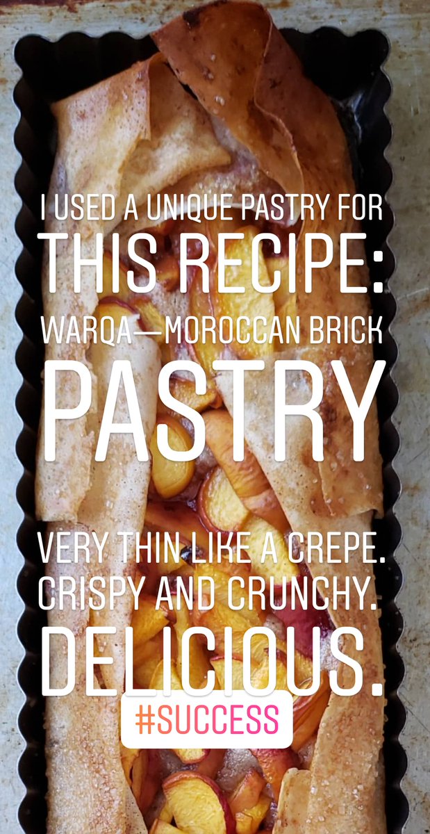 bouzagloabc's tweet photo. Sweet and Crunchy Peach,Plum tart with Butter Pecan Spread. Made with #warqa #Moroccan pastry #bakingwithamy #peaches #tarts https://t.co/VyXnjvEg5z